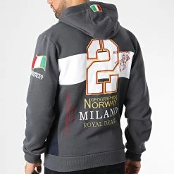 De gros 💯 Sweat Zippé Capuche Filio Gris Anthracite de Geographical Norway 😍 -Geographical Norway Soldes Boutique geographical norway 346861 FILIO DARK GREY 20221109T160305 04