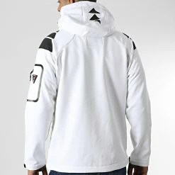 Budget 😉 Veste Zippée Capuche Techno Blanc de Geographical Norway 🎁 -Geographical Norway Soldes Boutique geographical norway 346868 TECHNO WHITE 20221124T093406 04