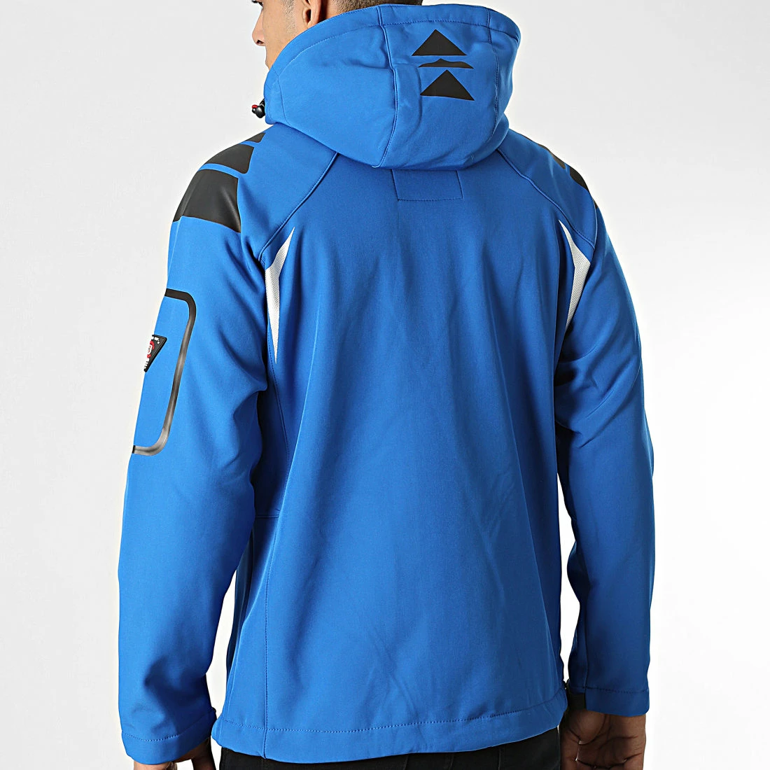 Remise ✨ Veste Zippée Capuche Techno Bleu de Geographical Norway ⌛ 4 Remise ✨ Veste Zippée Capuche Techno Bleu de Geographical Norway ⌛ – Image 4