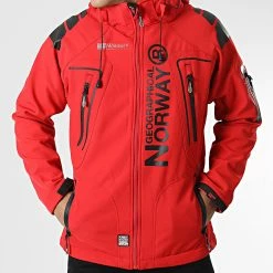 Les meilleures critiques de ✨ Veste Zippée Capuche Techno Rouge de Geographical Norway ✨