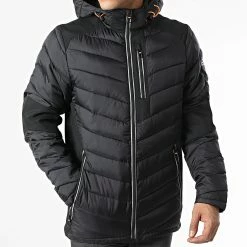 Nouveau 🔥 Doudoune Capuche Deyal Noir de Geographical Norway 😍 -Geographical Norway Soldes Boutique geographical norway 346910 DEYAL BLACK 20221108T154454 03