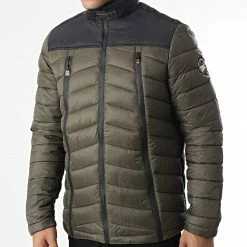 Bon marché 🥰 Doudoune Capuche Borelo Vert Kaki de Geographical Norway 🔔