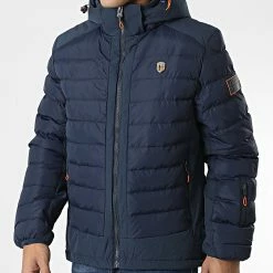 Bon marché 🥰 Doudoune Capuche Aurelien Bleu Marine de Geographical Norway ✨