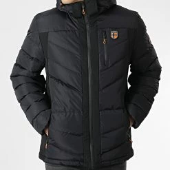 Grosses soldes 😍 Doudoune Capuche Bolir Noir de Geographical Norway 💯