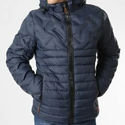 Bon marché 😍 Doudoune Capuche Burator Bleu Marine de Geographical Norway 🔔 -Geographical Norway Soldes Boutique geographical norway 346945 BURATOR NAVY 20221124T090517 03