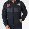 Le moins cher 🎁 Sweat Zippé Capuche Fahorse Bleu Marine de Geographical Norway 🔥