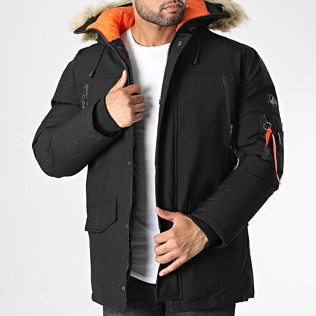 Sortie 💯 Parka Fourrure Arnold Noir de Geographical Norway ❤️ 1 Sortie 💯 Parka Fourrure Arnold Noir de Geographical Norway ❤️