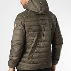 Sortie 🥰 Doudoune Capuche Brick Vert Kaki de Geographical Norway 💯 -Geographical Norway Soldes Boutique geographical norway 347165 BRICK KAKI 20221110T151330 04