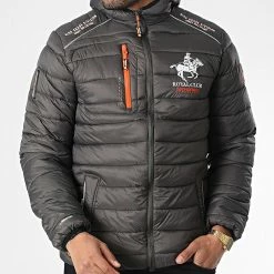 Bon marché 🛒 Doudoune Capuche Bick Gris Anthracite de Geographical Norway 🥰 -Geographical Norway Soldes Boutique geographical norway 347166 BRICK DARK GREY 20221110T151402 03