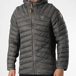 Nouveau ✨ Doudoune Capuche Carlis Gris Anthracite de Geographical Norway ✨