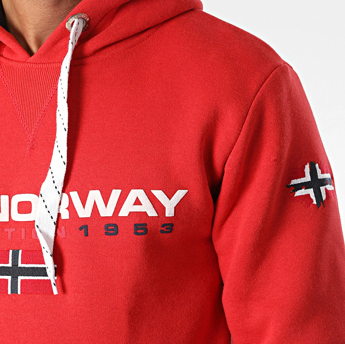 Grosses soldes ⭐ Sweat Capuche Golivier Rouge de Geographical Norway 🔔 2 Grosses soldes ⭐ Sweat Capuche Golivier Rouge de Geographical Norway 🔔 – Image 2