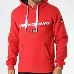 Grosses soldes ⭐ Sweat Capuche Golivier Rouge de Geographical Norway 🔔 6 Grosses soldes ⭐ Sweat Capuche Golivier Rouge de Geographical Norway 🔔 -Geographical Norway Soldes Boutique geographical norway 347239 GOLIVIER RED 20221110T150644 03
