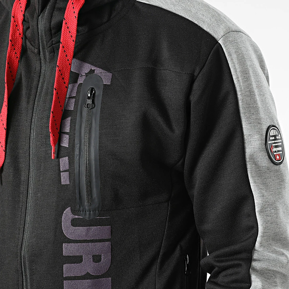 Meilleure vente ⭐ Sweat Zippé Capuche Fernie Noir de Geographical Norway 🥰 2 Meilleure vente ⭐ Sweat Zippé Capuche Fernie Noir de Geographical Norway 🥰 – Image 2