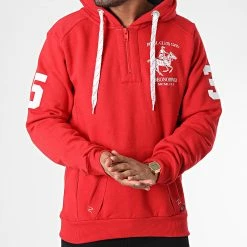 Remise 🔥 Sweat Capuche Folton Rouge de Geographical Norway 😀 -Geographical Norway Soldes Boutique geographical norway 347265 FOLTON RED 20221110T150702 03