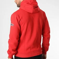 Top 10 ✨ Sweat Zippé Capuche Gotham Rouge de Geographical Norway 🔥 -Geographical Norway Soldes Boutique geographical norway 347323 GOTHAM RED 20221110T150720 04