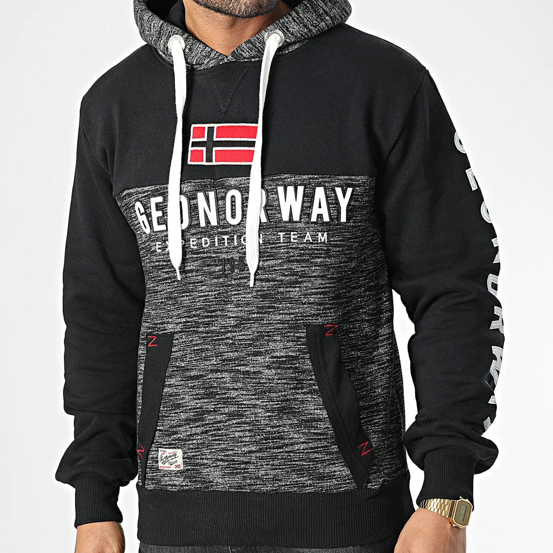 Coupon 🧨 Sweat Capuche Ferato Noir de Geographical Norway ❤️ 3 Coupon 🧨 Sweat Capuche Ferato Noir de Geographical Norway ❤️ – Image 3