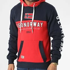 Grosses soldes ✔️ Sweat Capuche Ferato Rouge Bleu Marine de Geographical Norway 😉 6 Grosses soldes ✔️ Sweat Capuche Ferato Rouge Bleu Marine de Geographical Norway 😉 -Geographical Norway Soldes Boutique geographical norway 347330 FERATO RED 20221110T151751 03