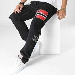 Nouveau 👏 Pantalon Cargo Mycargo Noir de Geographical Norway 😍 -Geographical Norway Soldes Boutique geographical norway 347348 MYCARGO BLACK 20221124T092648 03
