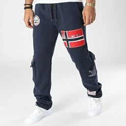 Grosses soldes 🤩 Pantalon Cargo Mycargo Bleu Marine de Geographical Norway ✨