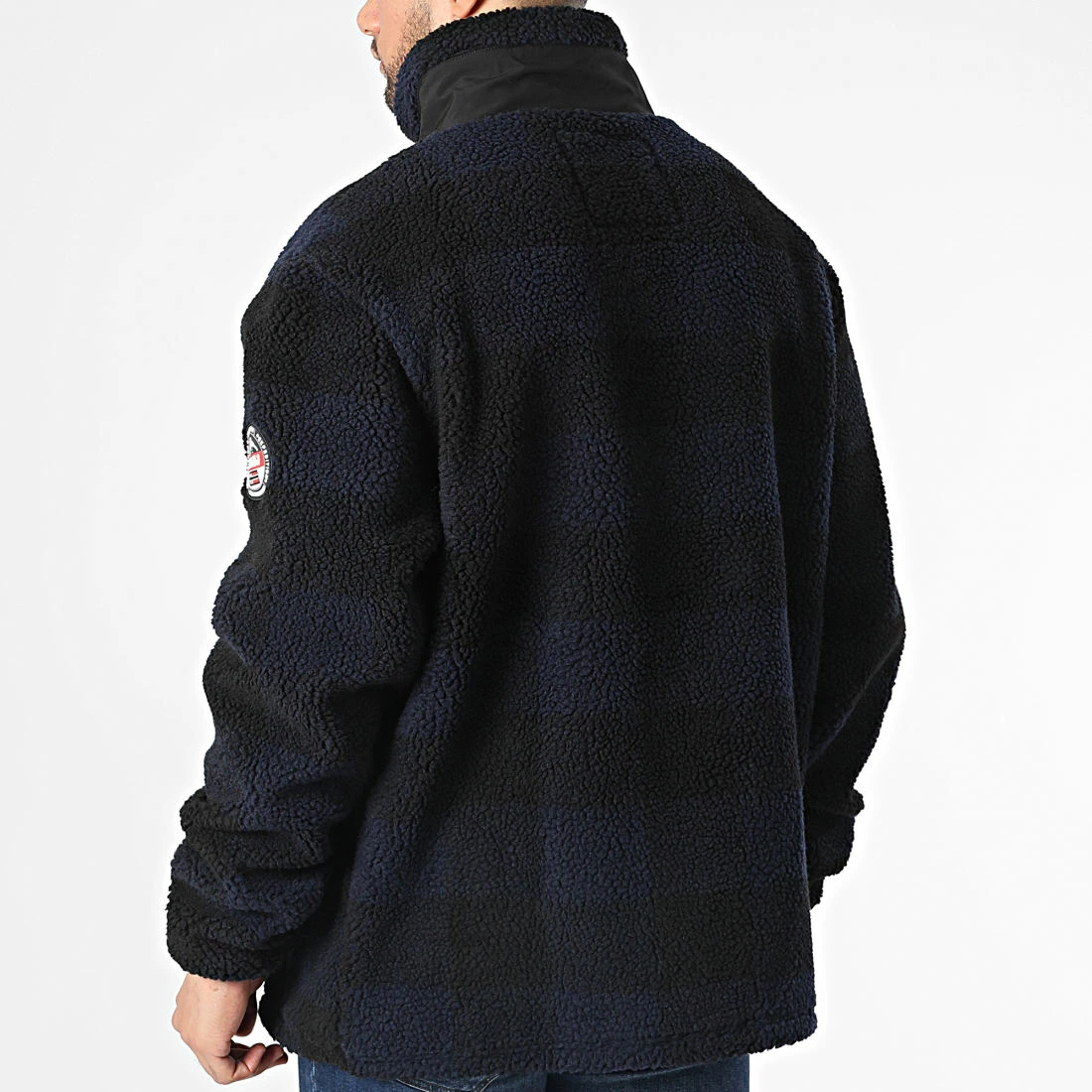 Meilleur prix 🎉 Veste Polaire Zippée A Carreaux Tripoli Noir Bleu Marine de Geographical Norway 🤩 4 Meilleur prix 🎉 Veste Polaire Zippée A Carreaux Tripoli Noir Bleu Marine de Geographical Norway 🤩 – Image 4